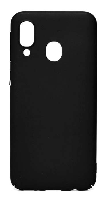 Чехол - накладка для Samsung A40 пластик Black