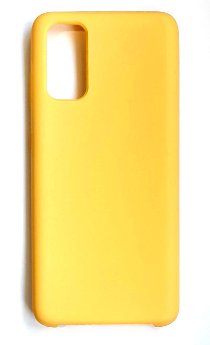 Чехол - накладка для Samsung S20 Plus Silicone Cover Yellow