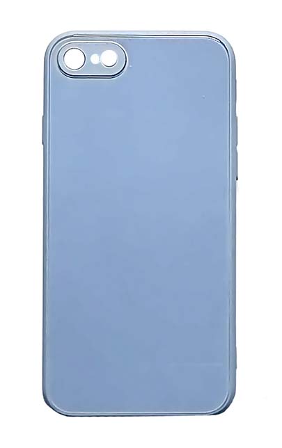 Чехол - накладка для iPhone 7 / 8 / SE 2020 силикон Shiny Glass Violet org
