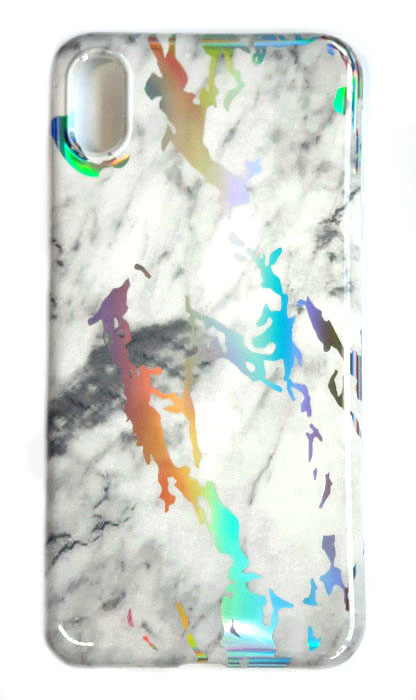 Чехол - накладка для iPhone X / XS Max силикон Marble Grey