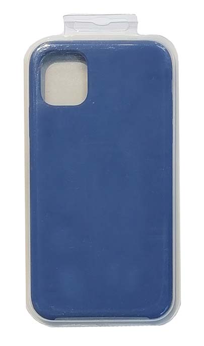 Чехол - накладка для iPhone 11 Silicone Case Navy Blue