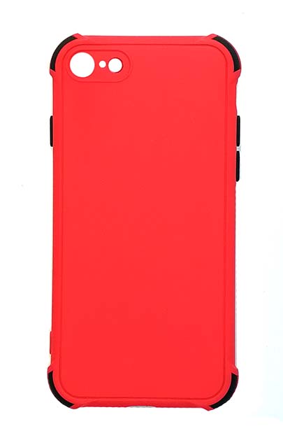 Чехол - накладка для iPhone 7 / 8 / SE 2020 силикон Colored Bumpers red