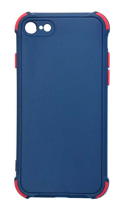 Чехол - накладка для iPhone 7 / 8 / SE 2020 силикон Colored Bumpers dark blue