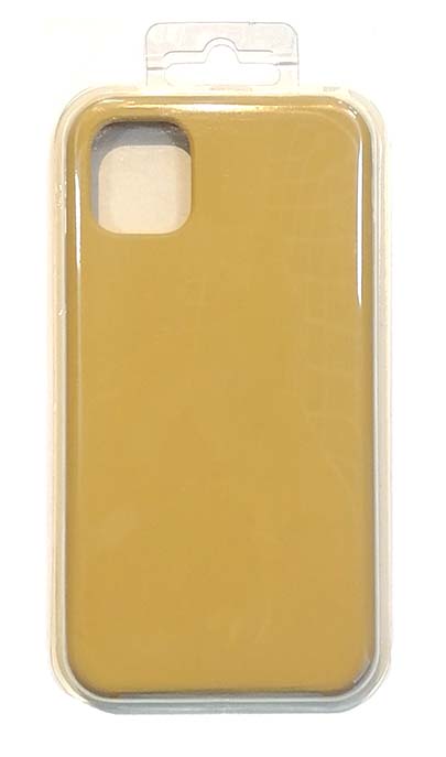 Чехол - накладка для iPhone 11 Silicone Case Gold