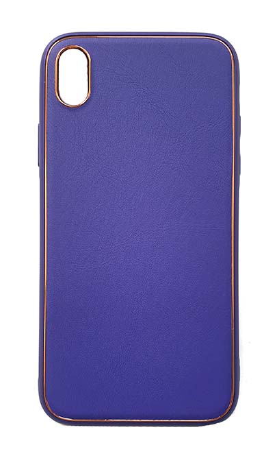 Чехол - накладка для iPhone XR пластик Matte With Edging Dark Violet