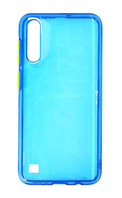 Чехол - накладка для Samsung A10 силикон Neon Blue