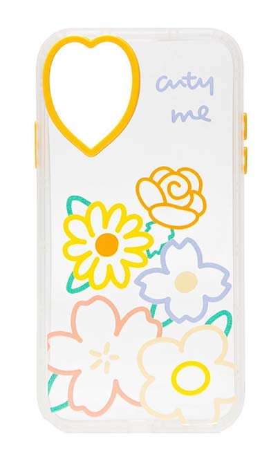 Чехол - накладка для iPhone 11 силикон HD TPU прозрачный Cutout Heart color