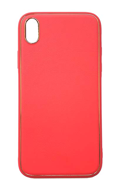 Чехол - накладка для iPhone XR пластик Matte With Edging Red
