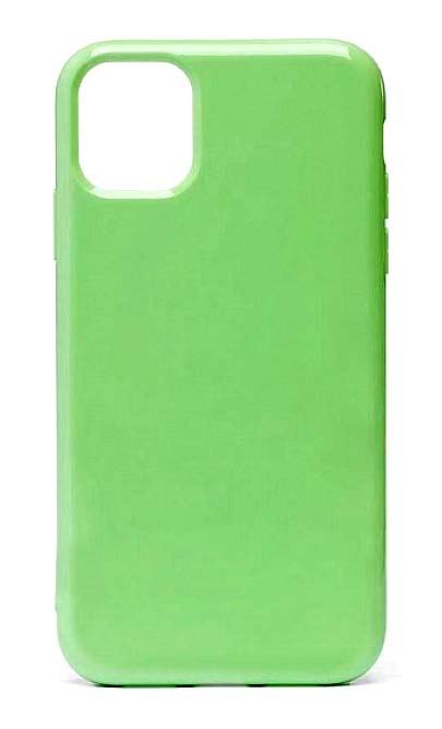 Чехол - накладка для iPhone 11 Pro Max силикон Gloss Light Green