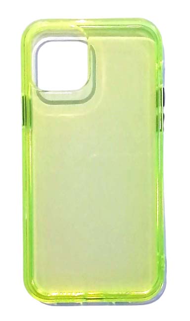 Чехол - накладка для iPhone 12 / 12 Pro силикон Neon Party Green