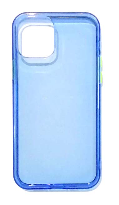 Чехол - накладка для iPhone 12 / 12 Pro силикон Neon Blue