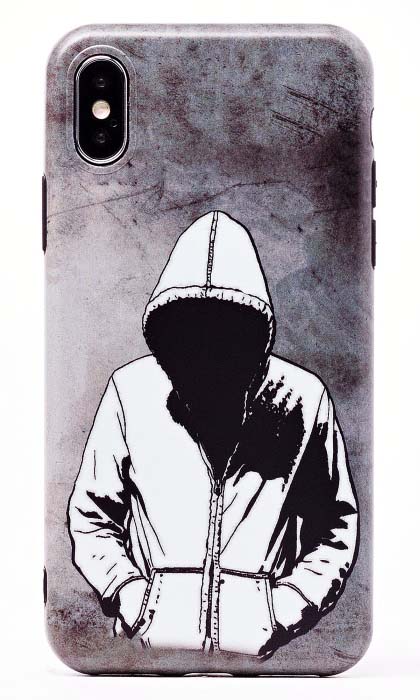 Чехол - накладка для iPhone X / XS Max силикон Sad Man