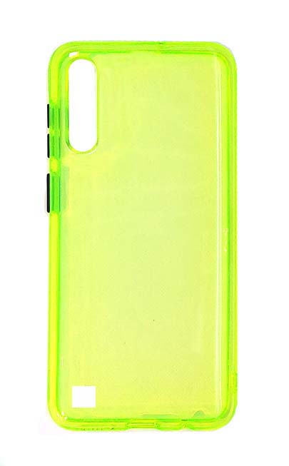 Чехол - накладка для Samsung A10 силикон Neon Party Green