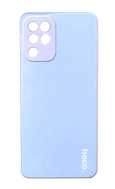 Чехол - накладка для Samsung A22 / M22 / M32 силикон hoco Glass violet