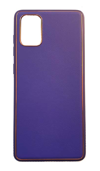 Чехол - накладка для Samsung A71 пластик Matte With Edging Dark Violet