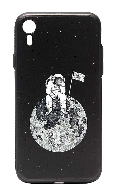 Чехол - накладка для iPhone XR силикон Cosmonaut on the Moon
