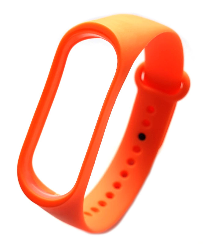 Силиконовый ремешок для Xiaomi Mi Band 5 / 6 / 7 Orange