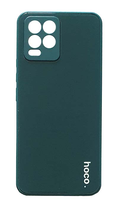 Чехол - накладка для Realme 8 / 8 Pro силикон hoco Glass dark green