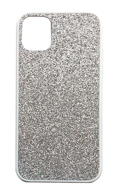 Чехол - накладка для iPhone 12 / 12 Pro силикон Glitter White