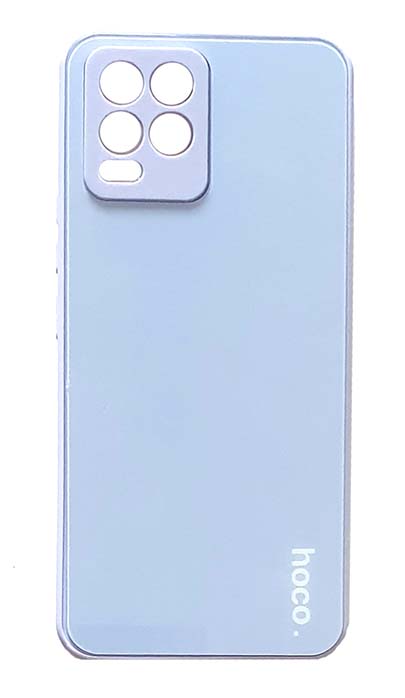 Чехол - накладка для Realme 8 / 8 Pro силикон hoco Glass violet