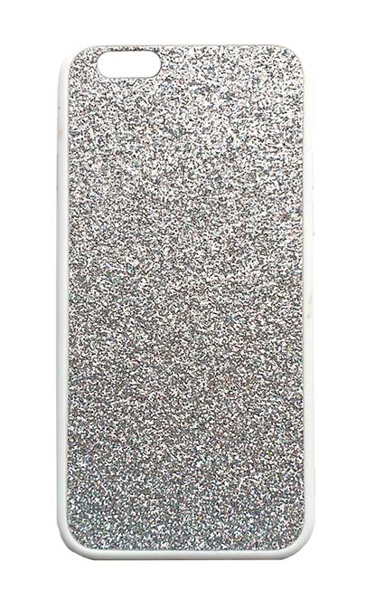 Чехол - накладка для iPhone 6 / 6S силикон Glitter White