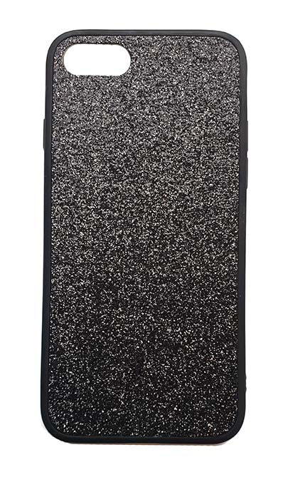 Чехол - накладка для iPhone 7 / 8 / SE 2020 силикон Glitter Black