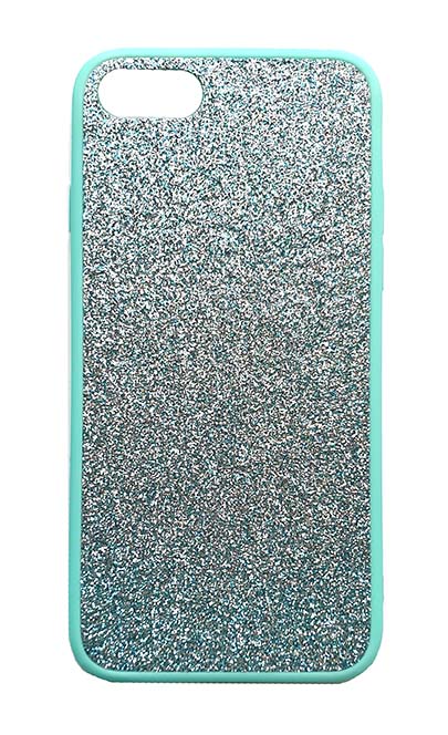 Чехол - накладка для iPhone 7 / 8 / SE 2020 силикон Glitter Green