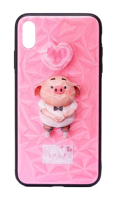 Чехол - накладка для iPhone X / XS Max силикон Pig Love