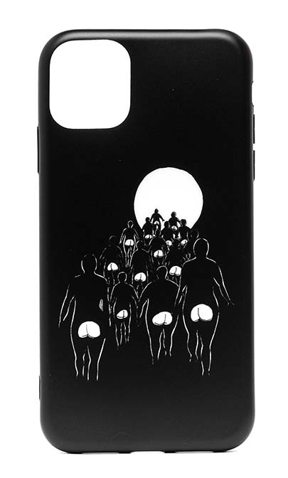 Чехол - накладка для iPhone 11 Pro Max силикон Ass in the Dark