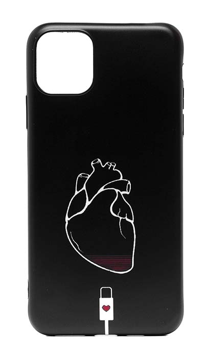 Чехол - накладка для iPhone 11 Pro Max силикон Heart on Charge