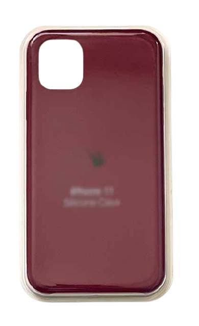 Чехол - накладка для iPhone 13 Pro Max Silicone Case Bordo