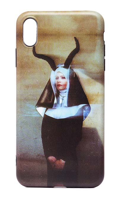 Чехол - накладка для iPhone X / XS силикон Nun with the horns