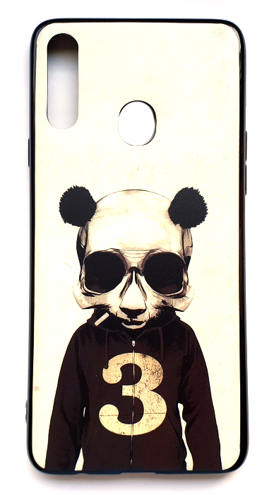 Чехол - накладка для Samsung A20 / A30 силикон Panda hipster