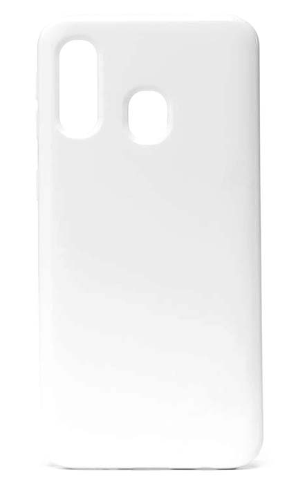 Чехол - накладка для Samsung A20 / A30 силикон Gloss White