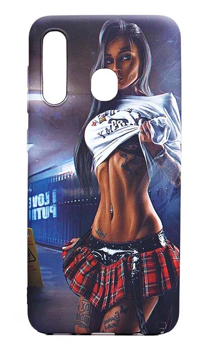 Чехол - накладка для Samsung A20 / A30 силикон Luxo Girl in Skirt