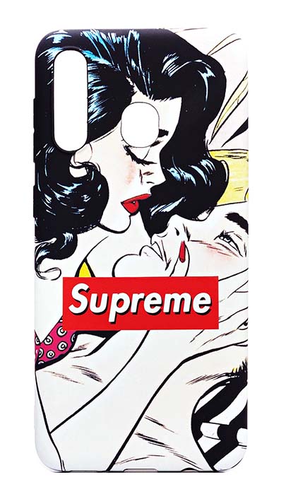 Чехол - накладка для Samsung A20 / A30 силикон Luxo Supreme Man and Women