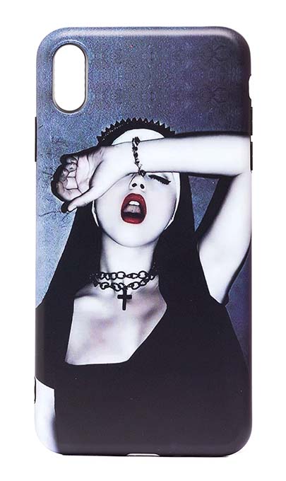 Чехол - накладка для iPhone XR силикон Nun with a Cross