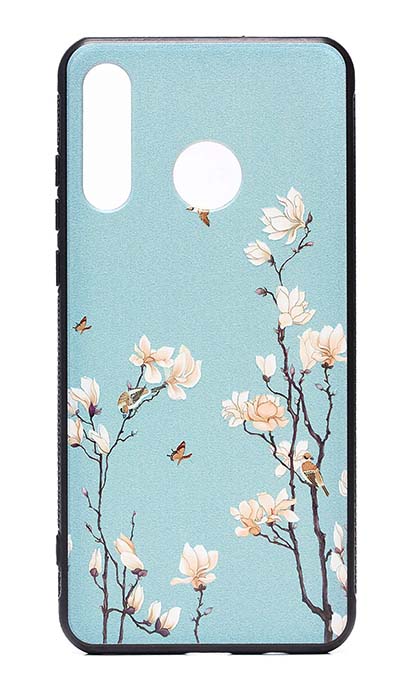 Чехол - накладка для Honor 20S  / Honor 20 Lite / Huawei P30 Lite силикон Birds and Flowers