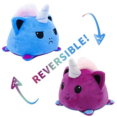 Мягкая игрушка двухсторонний единорог перевертыш (purple / blue)