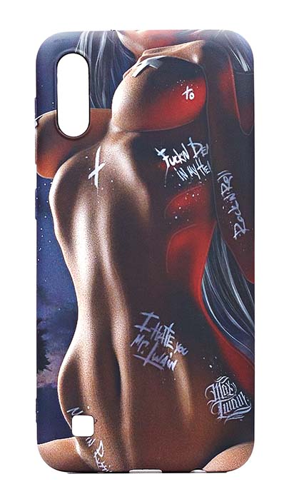 Чехол - накладка для Samsung A10 силикон Luxo Girl's Body