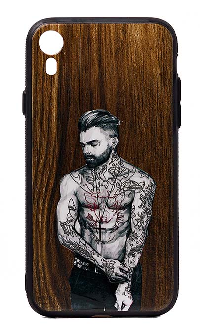 Чехол - накладка для iPhone XR силикон The Guy with the tattoos