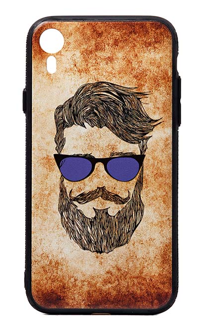 Чехол - накладка для iPhone XR силикон Beard