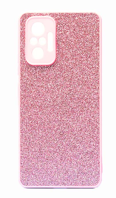 Чехол - накладка для Xiaomi Redmi Note 10 / Note 10S / Poco M5S силикон Glitter Pink