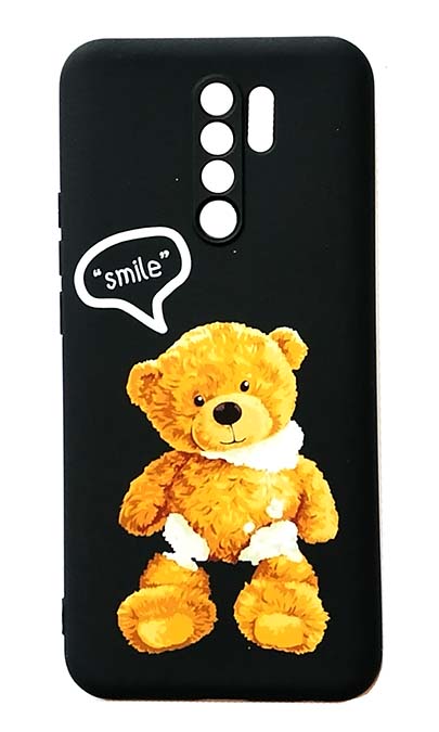 Чехол - накладка для Xiaomi Redmi 9 силикон Bear Smile