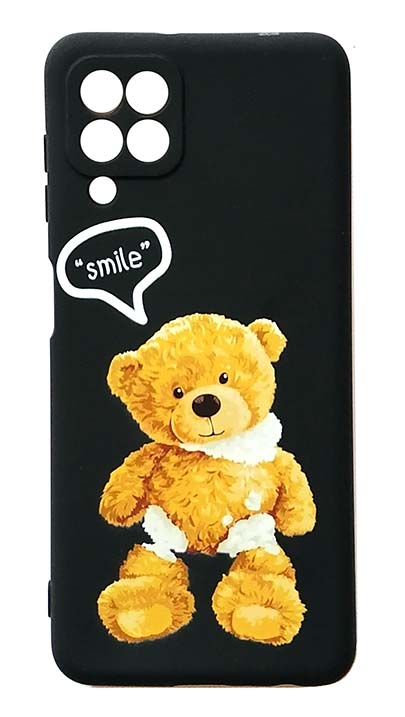Чехол - накладка для Samsung A22 / M22 / M32 силикон Bear Smile