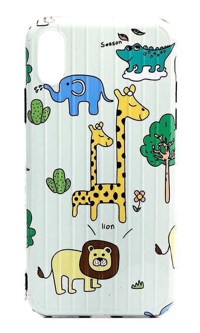 Чехол - накладка для iPhone X / XS силикон Zoo