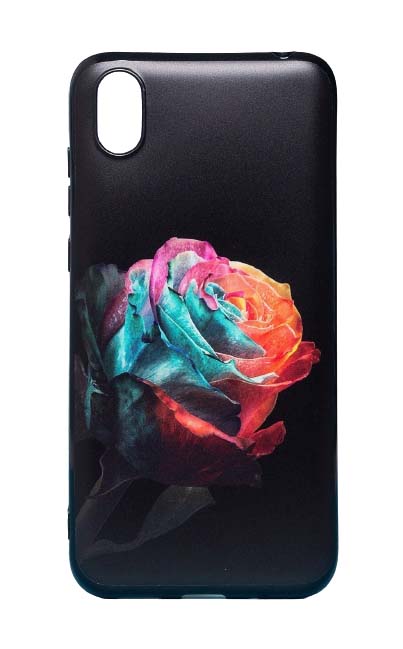 Чехол - накладка для iPhone X / XS силикон Rose Black